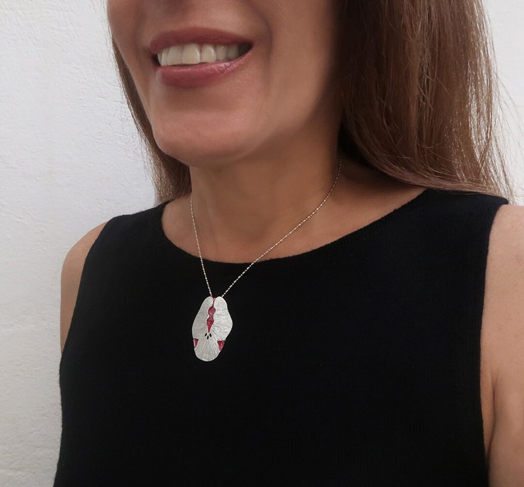 Artistic Female Body Pendant Necklace Abstract Body Necklace Etsy