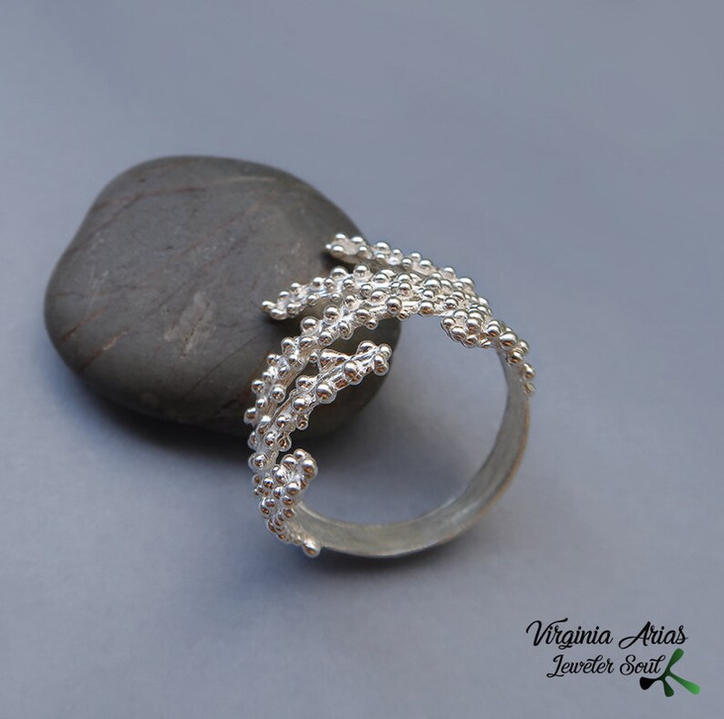 Sterling Silver Balls Ring by Jewelersoul Etsy