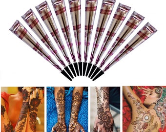 Golecha small henna cones red/maroon for Mehndi/Mehandi Tattoo