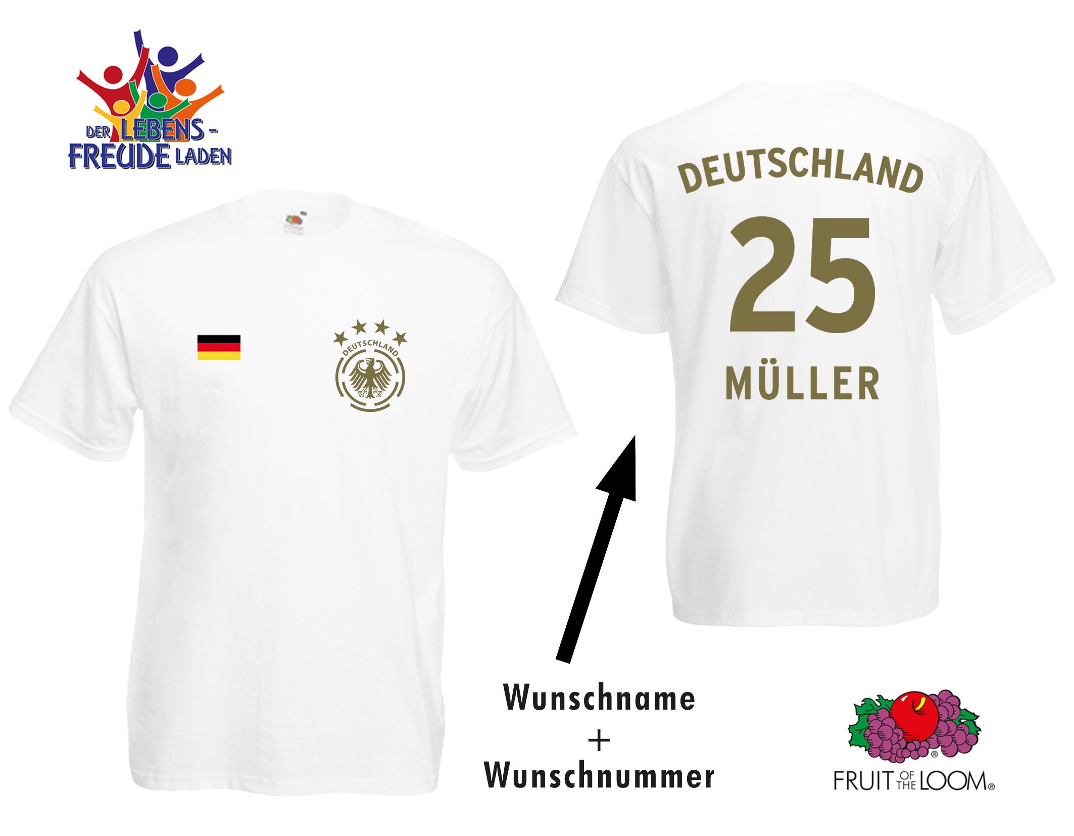 Shirtracer Deutschland EM Trikot Personalisiert - L Produktbild-Vorschau 3