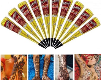 Golecha Henna Cones red / maroon for Mehndi/Mehandi Tattoo