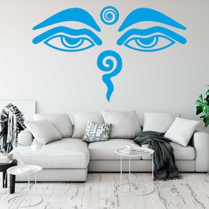 Wandtattoo  Buddha Augen Symbol - Wandaufkleber