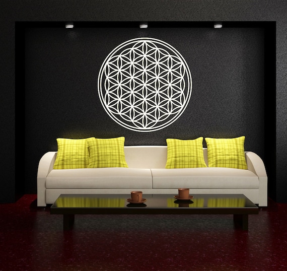 Wall Tattoo Flower of Life Wall Sticker Spiritual Adhesive Flower of Life Wall Tattoo Flower of Life Wall Sticker Spiritual Adhesive Flower of Life