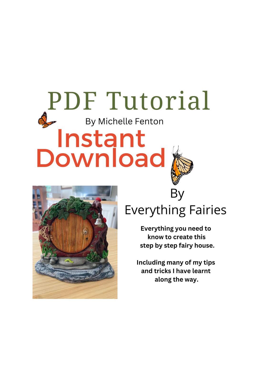 PDF Tutorial Instant Download -how to Make a Polymer Clay Fairy Door - Etsy