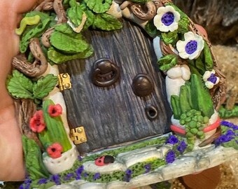Fairy Door, Fairy house, Miniature garden, Mini garden, Terrarium, Mushroom house, Gnome house, Fairy, garden, dollhouse, Fairy door