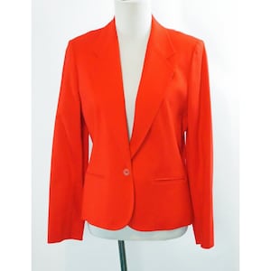 Vintage Pendleton Wool Blazer, Red Jacket, Career Wear, Preppy