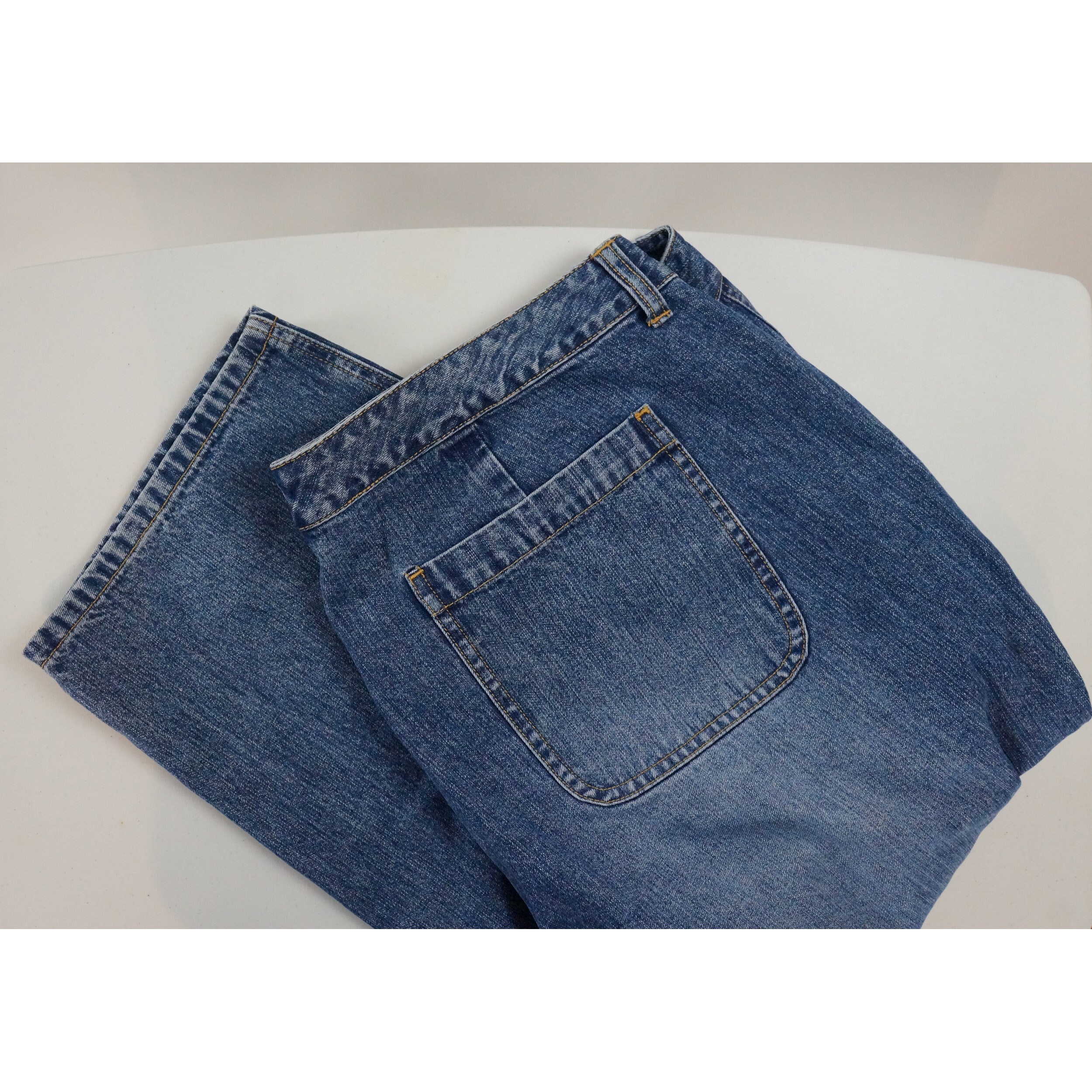 Vintage Venezia Cropped Jeans, Blue Denim, 80s Pedal Pushers