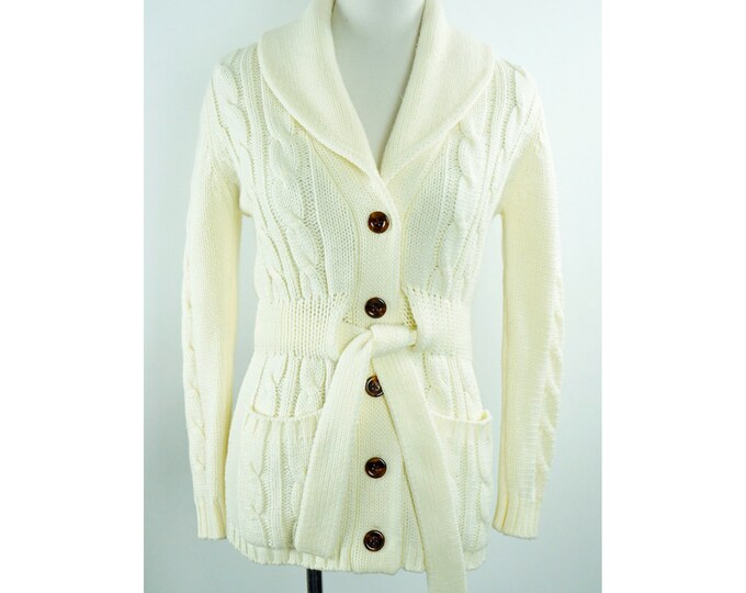 Vintage cable knit cardigan Clearance