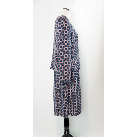 Vintage Leslie Fay 2 Piece Dress set, Geometric P… - image 2