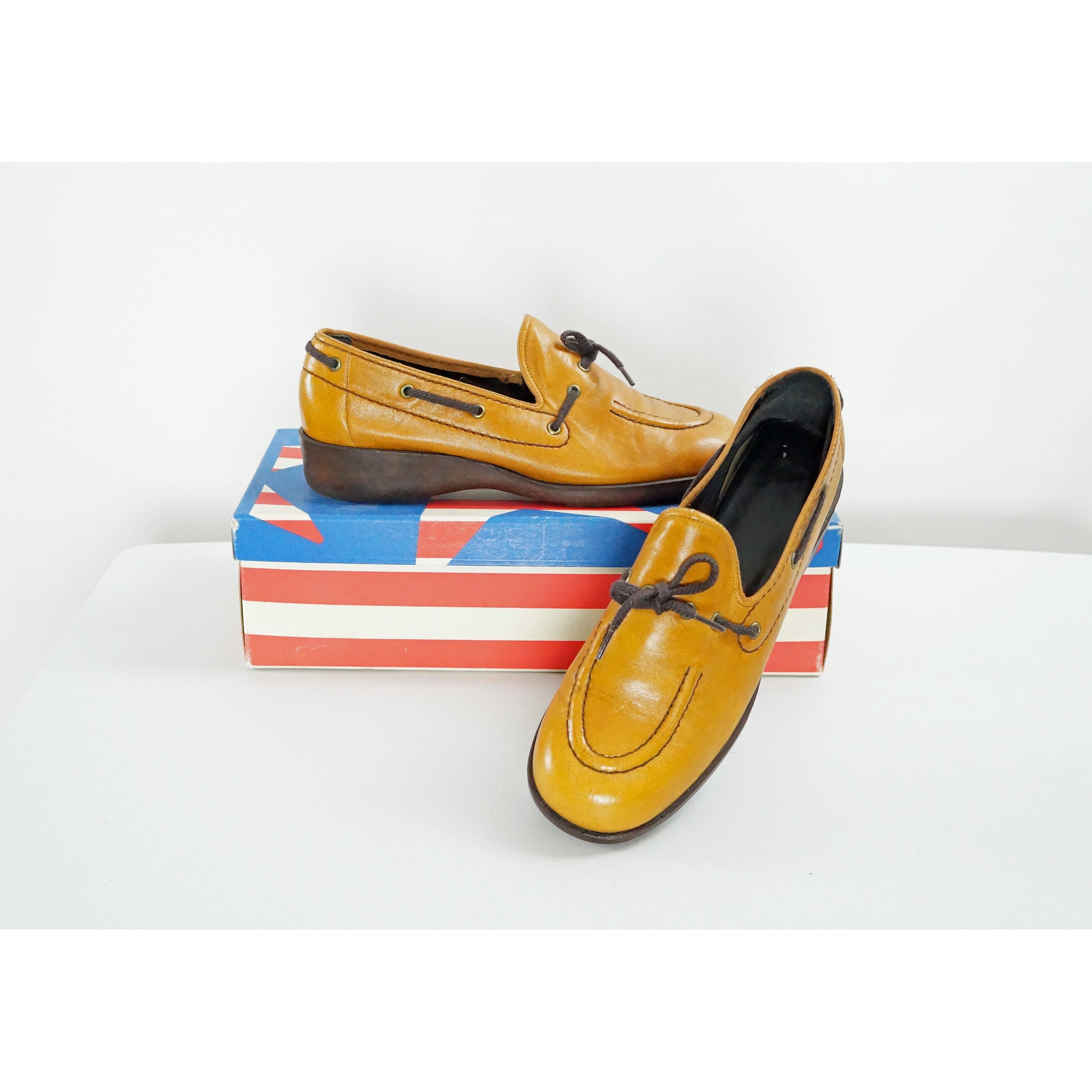 yellow box moccasins