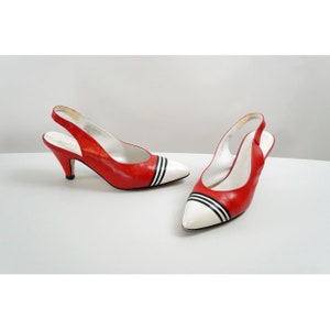 Red white blue womens shoes sale