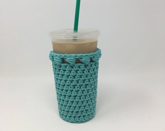 Reusable Handmade Crochet Iced Coffee Cup Cozy