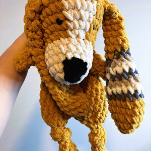 Handmade Crochet Plush Super Soft Snuggly Hound Doggie Lovey image 4