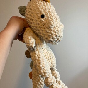 Handmade Crochet Plush Super Soft Snuggly Dinosaur Lovey