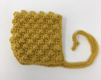Handmade Crochet Bubble Baby Bonnet