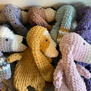 Handmade Crochet Plush Super Soft Snuggly Hound Doggie Lovey image 2