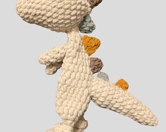 Handmade Crochet Plush Super Soft Snuggly Dinosaur Lovey