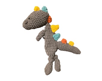 Handmade Crochet Plush Super Soft Snuggly Dinosaur Lovey