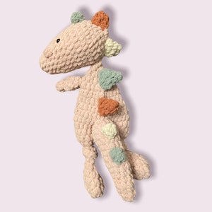 Handmade Crochet Plush Super Soft Snuggly Dinosaur Lovey
