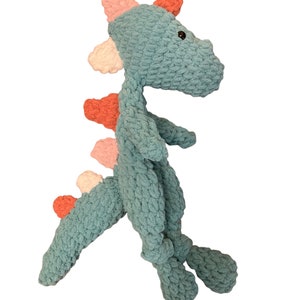 Handmade Crochet Plush Super Soft Snuggly Dinosaur Lovey