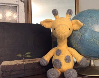 Jungle Nursery, Crochet Giraffe Handmade Giraffe Stuffed Animal Plush Toy Baby Shower Gift Gift Under 50 Jungle Animal Safari Amigurumi