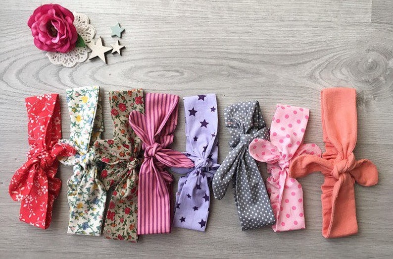 floral headband summer retro and vintage flavour Headband for woman and toddler