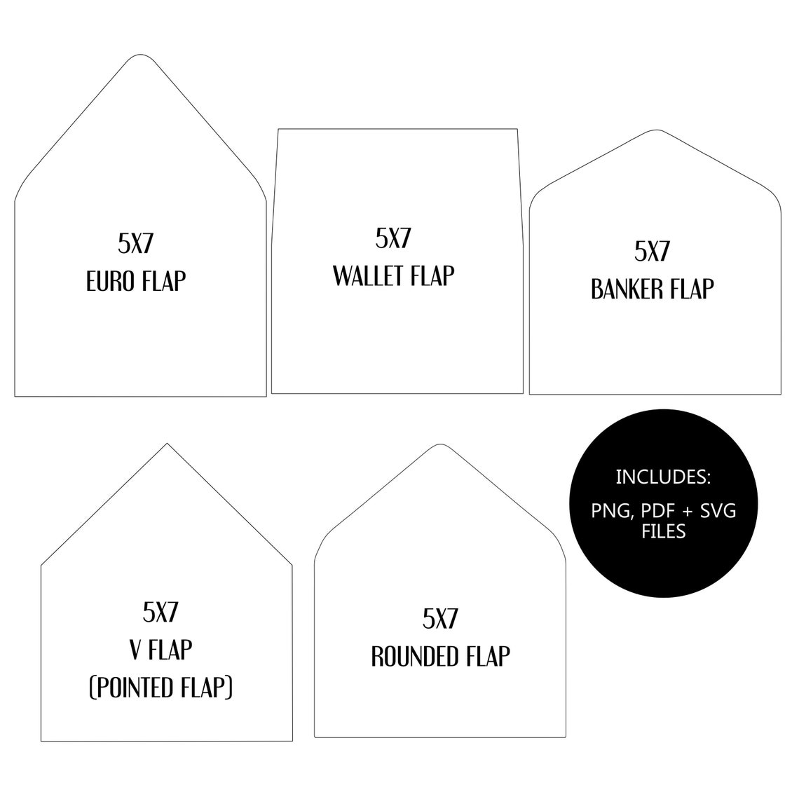 5x7-inch-envelope-liner-template-set-a7-printable-envelope-etsy