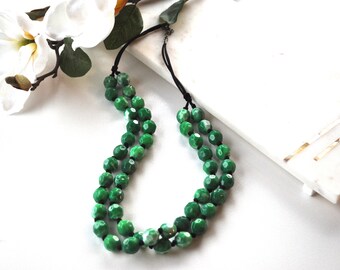 Green statement necklace