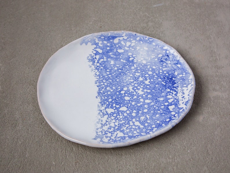 unique pottery hygge rustic minimal clay tray gift boho platter eclectic White plate set of 2 imperfect ceramic wabi sabi japan style