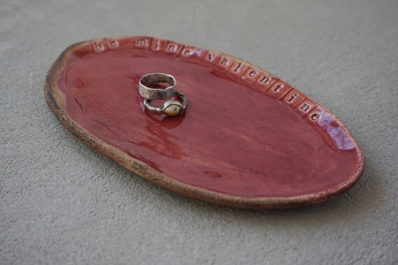 ring holder Jewelry bowl custom small bowls bridesmaid gift tiny ring dish maroon ceramics boho clay dishes spice plate spice plate