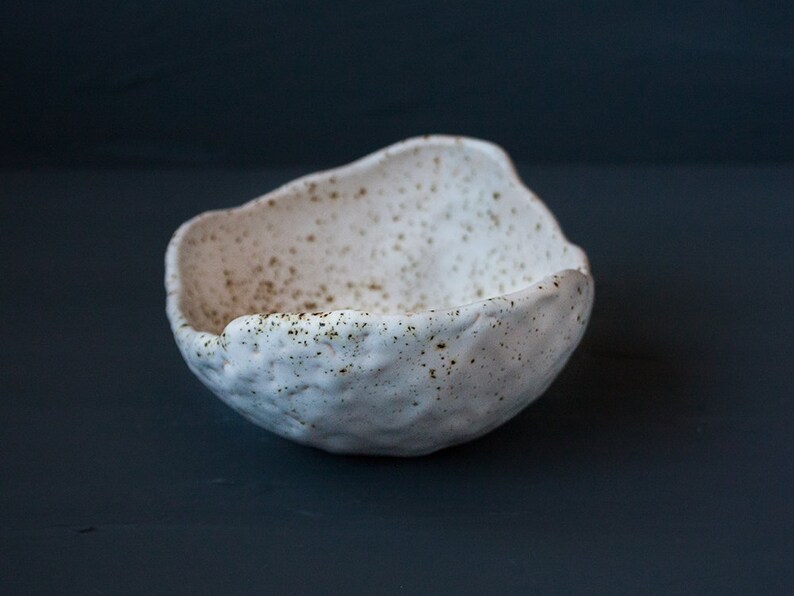 Beige bowl clay provence nordic hygge boho ice cream ceramic dish matte rustic modern wabi sabi japan pottery off white speckled plate