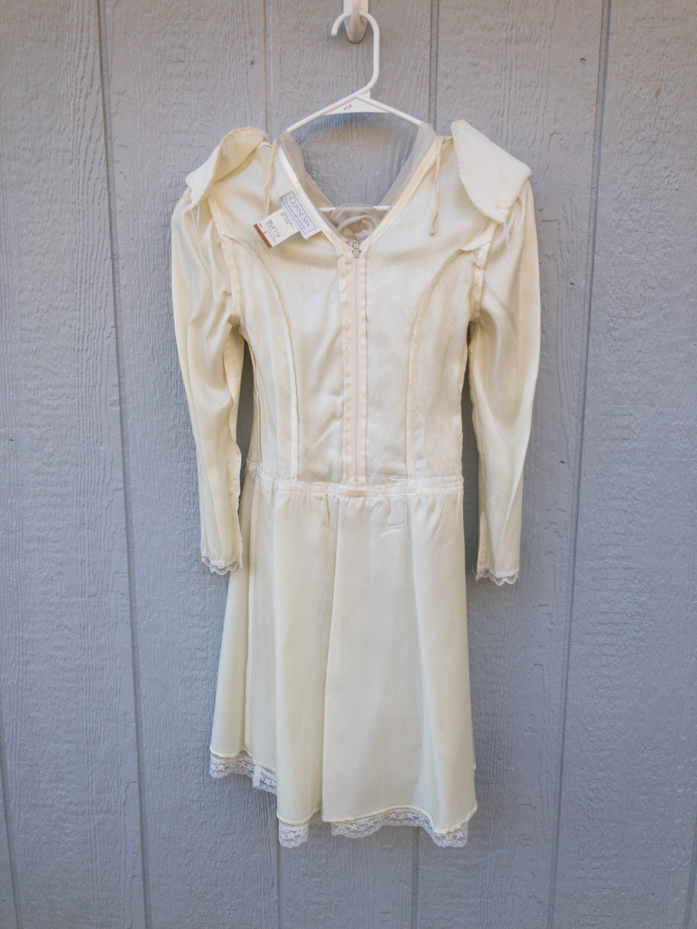 Vintage Jessica Mcclintock Gunne Sax Girls Sz 8 Ivory Sunday Dress  Confirmation Dance Easter Lace Long Sleeves Retro Girls Dress Fashion - Etsy