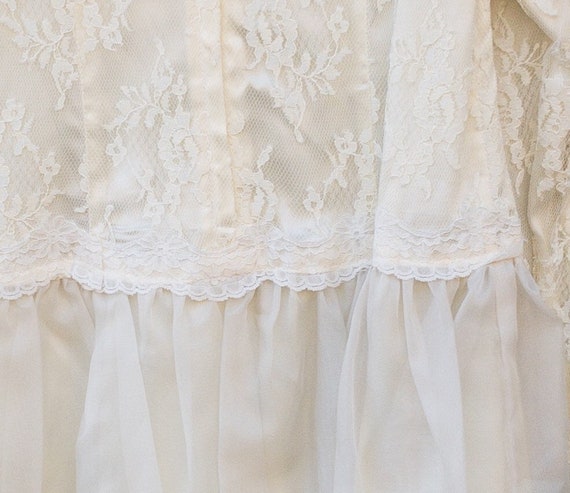 Vintage Jessica McClintock Gunne Sax Girls Sz 8 Ivory… - Gem