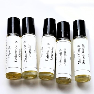 Essential Oil Perfume Roller: Jojoba Blend, Aromatherapy Scents