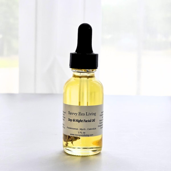 Aceite facial de incienso y mirra: infusión de jojoba y caléndula, sin fragancia