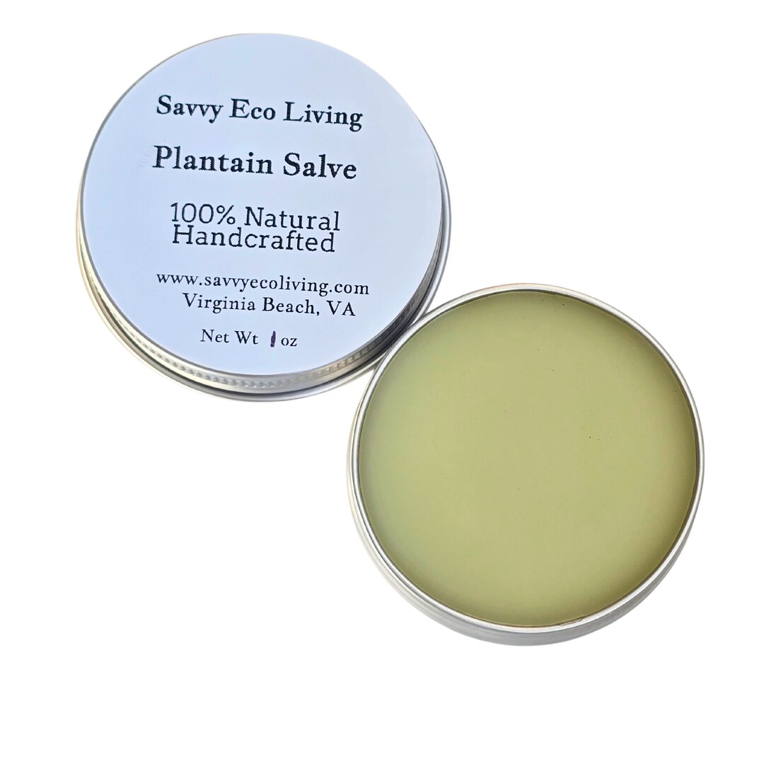 Plantain Salve Organic , Herbal Natural Comfrey Ointment , Handcrafted