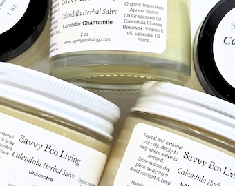 Organic Calendula Salve: Natural Skin Moisturizer