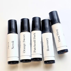 Perfume Oil Roller: Aromatherapy Essential Oils, Travel-Friendly , Multiple Scents