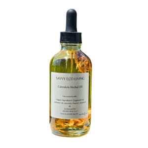 Organic Calendula Infused Oil: Herbal Skin, Nail & Cuticle Oil
