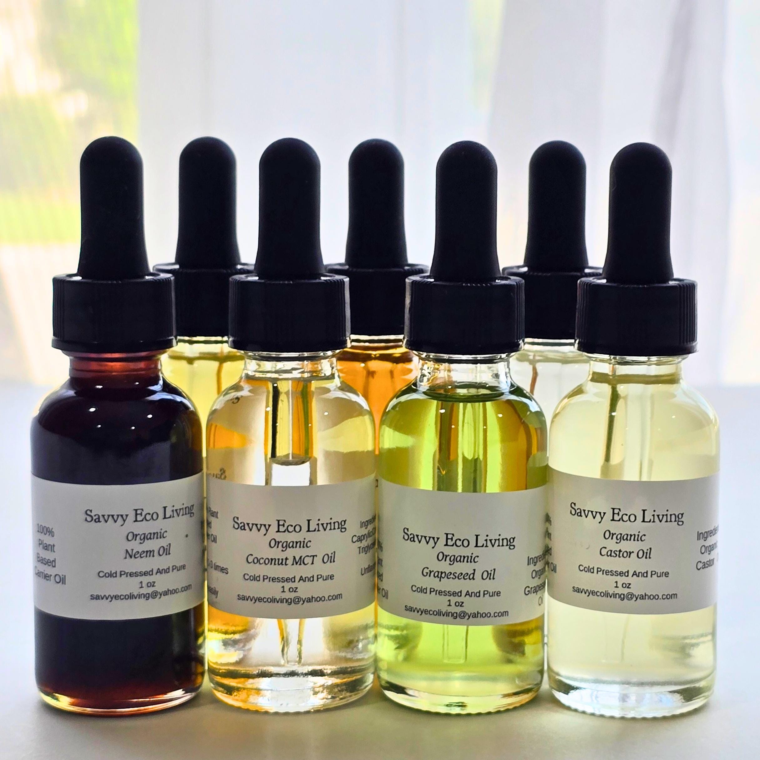 Organic Carrier Oils , Apricot , Avocado, Castor, Grapeseed ,MCT, Mustard , Neem, Sweet Almond 1oz  Each