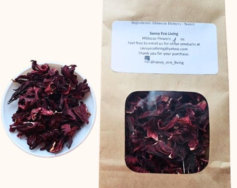 Organic Hibiscus Herbal Tea : Sorrel, Roselle, Hibiscus Sabdariffa