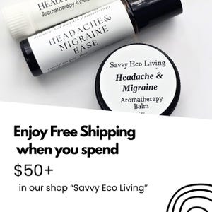 Headache Ease Aromatherapy: Essential Oil Roll-On, Nasal Inhaler, Balm Bild 2