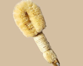 Sisal Dry Body  Brush, Exfoliating Dry Brushing  Bath Essential