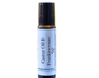 Castor Oil & Frankincense Under Eye Serum: 10ml Roller Ball, Hexane-Free