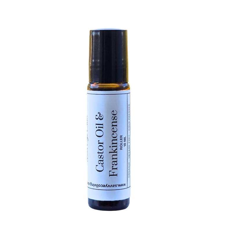 Castor Oil & Frankincense Under Eye Serum: 10ml Roller Ball, Hexane-Free image 1