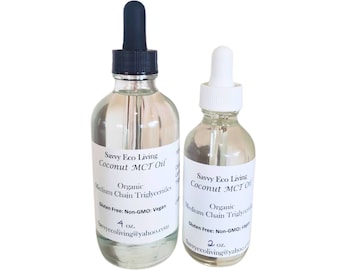 Organic Coconut MCT Oil: C8 C10 Cold Pressed