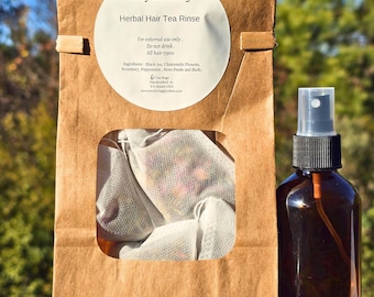 Herbal Hair Tea Rinse: Organic Green Tea, Nettle, Calendula , Lavender And Neem