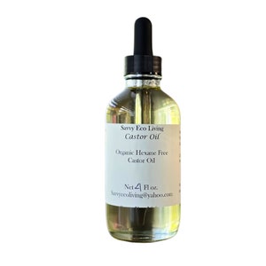Organic Castor Oil: Cold Pressed, Hexane Free