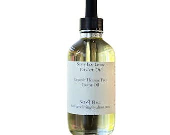 Organic Castor Oil: Cold Pressed, Hexane Free