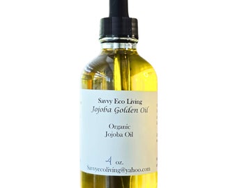 Organic Golden Jojoba Oil: Cold Pressed, Unrefined